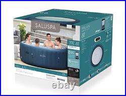 Inflatable Hot Tub set, including Hot Tub, Insulated Ground Mat & 3 Cushions