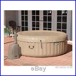 Inflatable Hot Water Bubble Therapy 4-Person Portable Heated Hot Tub Jacuzzi Spa