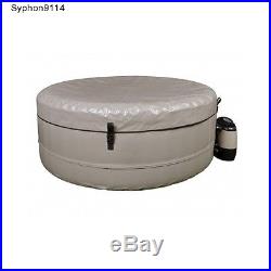 Inflatable Outdoor Spa Backyard Patio Jacuzzi 4 Person Relaxation Sauna Hot Tub