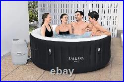 Inflatable Portable Hot Tub Airjet Spa with LED Light Digital Control Panel 6 ft