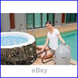 Inflatable Spa Hot Tub 4 Person Portable Patio Garden Led Realtree Max 5 Airjet