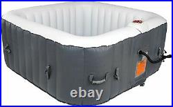 Inflatable Spa Hot Tub 4 Person With Cover, Pump, Filter, Bubbles & Heater