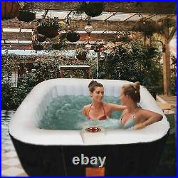 Inflatable Spa Hot Tub 4 Person With Cover, Pump, Filter, Bubbles & Heater