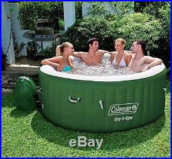 Inflatable Spa Hot Tub Portable 4 Person Soft Tub With Lid Warm Soothing Bath