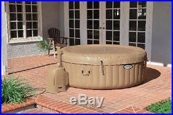 Inflatable Spa Portable 4-Person Hot Tub with Six Filter Cartridges by Intex