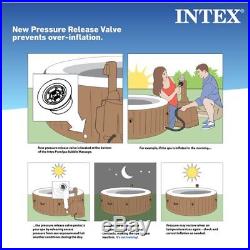 Intex 120 Bubble Jets 4-Person Octagonal Portable Inflatable Hot Tub Spa