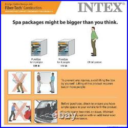 Intex 120 Bubble Jets 4-Person Octagonal Portable Inflatable Hot Tub Spa Vinyl