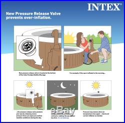 Intex 140 Bubble Jets 6-Person Octagonal Portable Inflatable Hot Tub Spa