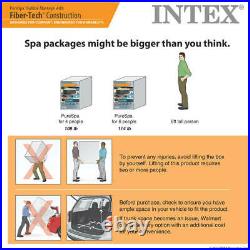 Intex 140 Bubble Jets 6-Person Octagonal Portable Inflatable Hot Tub Spa Bath