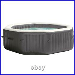 Intex 140 Bubble Jets 6-Person Octagonal Portable Inflatable Hot Tub Spa NEW
