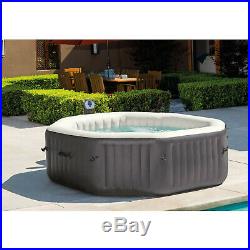 Intex 140 Bubble Jets 6-Person Portable Inflatable Hot Tub Spa Hard Water System