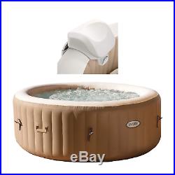 Intex 28403E Pure Spa 4-Person Inflatable Heated Hot Tub With Soft Foam Headrest