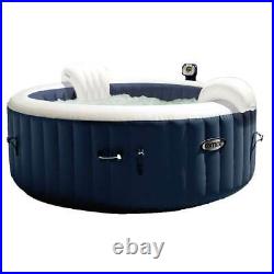 Intex 28405E Pure Spa 4 Person Inflatable Hot Tub with Headrest and Cup Holder