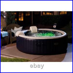 Intex 28409E PureSpa Portable Bubble Jets Spa 6 Seater Inflatable Round Hot Tub