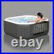 Intex 28413WL 4 Person Octogonal Portable Inflatable Hot Tub