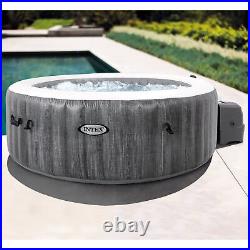 Intex 28439EP PureSpa Plus Greywood Inflatable Hot Tub Bubble Jet Spa (Open Box)