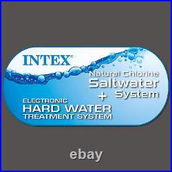 Intex 28449EP PureSpa Plus Greystone Inflatable Square Hot Tub Spa, 83 x 28