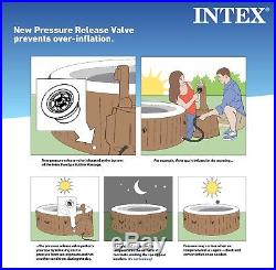 Intex 6 Person Jacuzzi Inflatable Bubble Jet Massage Portable Hot Tub Luxury Spa