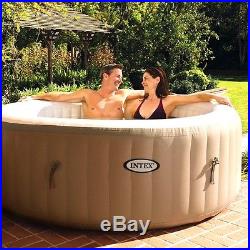 Intex 77in PureSpa Portable Hot Tub Inflatable Bubble Massage Spa Set Heat Pool