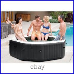 Intex 79 X 28 PureSpa Jet and Bubble Deluxe Inflatable Hot Tub Set with Energy