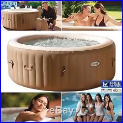 Intex Hot Tub Round Jacuzzi Spa Bubble Pool Body Massage Portable Outdoor Relax