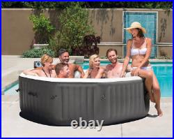 Intex Hot Tub with Cover 6 Person Octagonal Portable Inflatable Spa