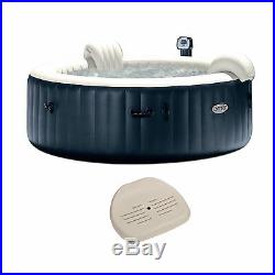 Intex Inflatable 6 Person Outdoor Hot Tub + Non Slip Seat Insert (Open Box)