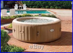 Intex Inflatable Hot Tub Spa Portable 4 Person Bubble Jets Therapy Built In Pump