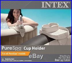 Intex Inflatable Pure Bubble Spa 6-Person Portable Heated Hot Tub & Cup Holder