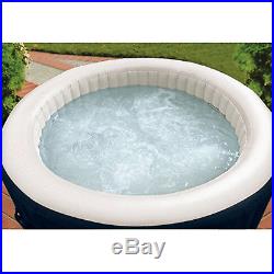 Intex Inflatable Pure Spa 4 Person Portable Heated Bubble Hot Tub Soft Massage