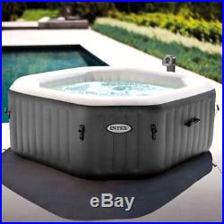 Intex Jacuzzi Hot Tub Portable Outdoor Inflatable 120 Bubble Jets 4 Person Spa