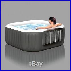 Intex Jacuzzi Hot Tub Portable Outdoor Inflatable 120 Bubble Jets 4 Person Spa