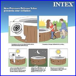Intex Portable Hot Tub Massage Spa Jacuzzi Bubble Jet Set with4 High-Powered Jets
