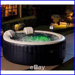 Intex PureSpa 4 Person Home Inflatable Portable Heated Bubble Round Hot Tub
