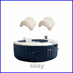 Intex PureSpa 4 Person Inflatable Portable Hot Tub & Headrest Pillow (2 Pack)