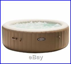 Intex PureSpa 6 Person Inflatable Jet Spa Hot Tub with Inflatable Headrest Pillow