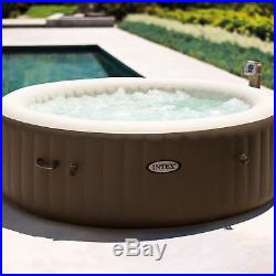 Intex PureSpa 6 Person Inflatable Spa Portable Hot Tub with Cupholder & Headrest