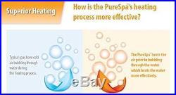 Intex PureSpa Bubble Massage 6-Person Portable Hot Tub, Round, 85, Sahara Tan