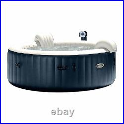 Intex PureSpa Inflatable Jets 6 Person Hot Tub and Cup Holder Refreshment Tray