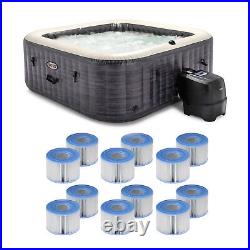 Intex PureSpa Plus Greystone Hot Tub, 94 x 28, with S1 Filter Cartridge (12 Pack)