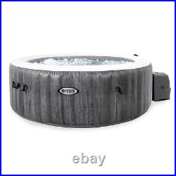 Intex PureSpa Plus Greywood Inflatable Hot Tub Jet Spa with Filter Cartridges
