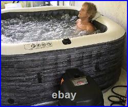 Intex PureSpa Portable Inflatable Hot Tub #28449 4 Person 6 Extra Filters & Salt