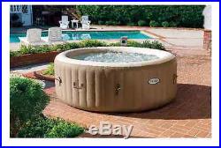 Intex Pure Spa 4-Person Bubble Hot Tub with Six Filter Cartridges