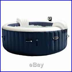 Intex Pure Spa 4-Person Home Inflatable Hot Tub, Accessory Kit, & Chemical Kit