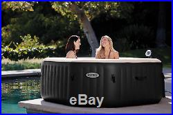 Intex Pure Spa 4-Person Inflatable Jet & Bubble Hot Tub with 6 Filter Cartridges