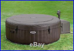 Intex Pure Spa 4-Person Inflatable Jet Massage Hot Tub with Six Filter Cartridges