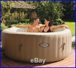 Intex Pure Spa 4-Person Inflatable Portable Heated Bubble Hot Tub 28401E