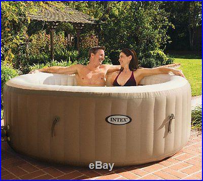 Intex Pure Spa 4-Person Inflatable Portable Heated Bubble Hot Tub 28401E