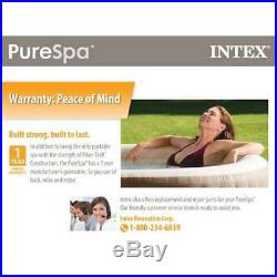 Intex Pure Spa 4-Person Inflatable Portable Heated Bubble Hot Tub 28403E (Used)