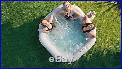 Intex Pure Spa 4 Person Inflatable Portable Heated Bubble Hot Tub Model 28413E